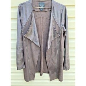 Insight Brown Open-Front Blazer